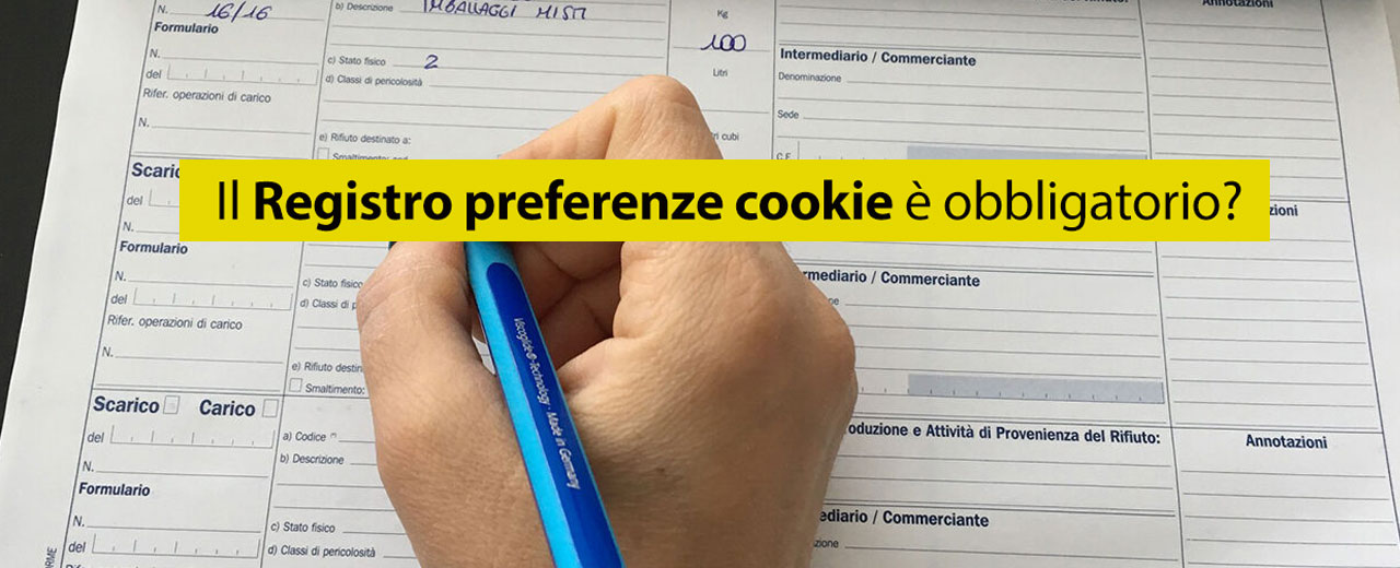 Registro preferenze cookie obbligatorio?